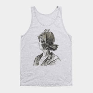 Girl Drawing Sketch Tank Top